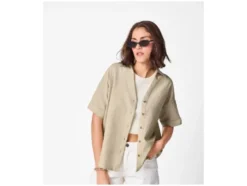 Damen Bluse mit Leinen