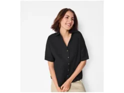 Damen Bluse mit Leinen