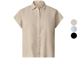 Damen Bluse mit Leinen