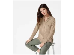 Damen Bluse, mit Seitenschlitzen