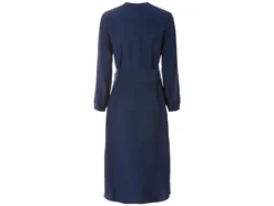 Damen Blusenkleid, Midi-Länge, leicht ausgestellt geschnitten