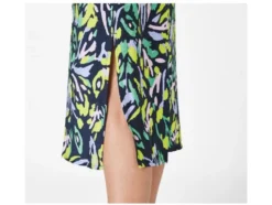 Damen Blusenkleid, Midi-Länge, leicht ausgestellt geschnitten