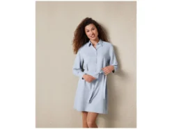 Damen Blusenkleid mit Bindegürtel in der Taille