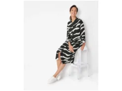 Damen Blusenkleid, mit Krempelfunktion