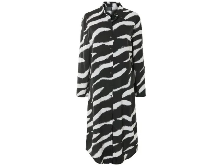 Damen Blusenkleid, mit Krempelfunktion
