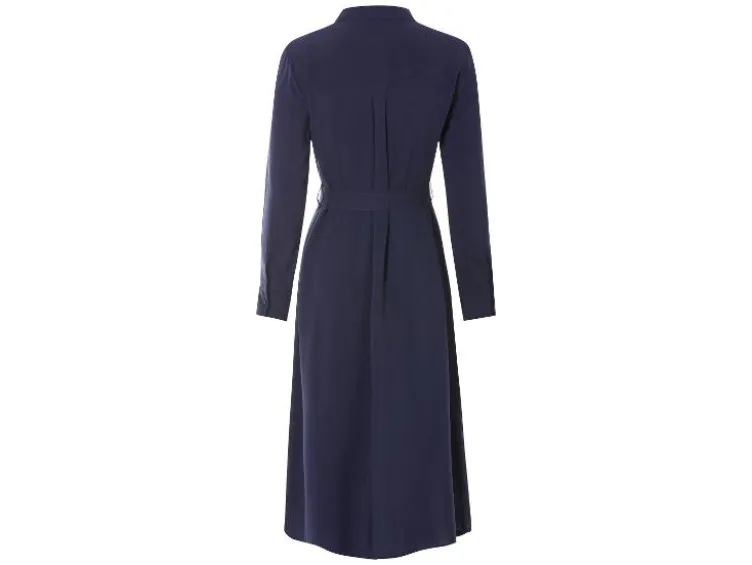 Damen Blusenkleid, mit Krempelfunktion