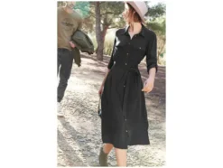 Damen Blusenkleid, mit Seitenschlitzen