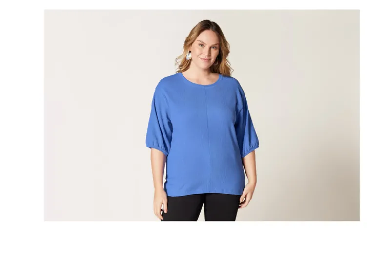 Damen Blusenshirt mit mittlerer Ziernaht
