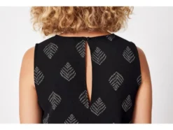 Damen Blusentop, mit leichter Crêpe-Struktur