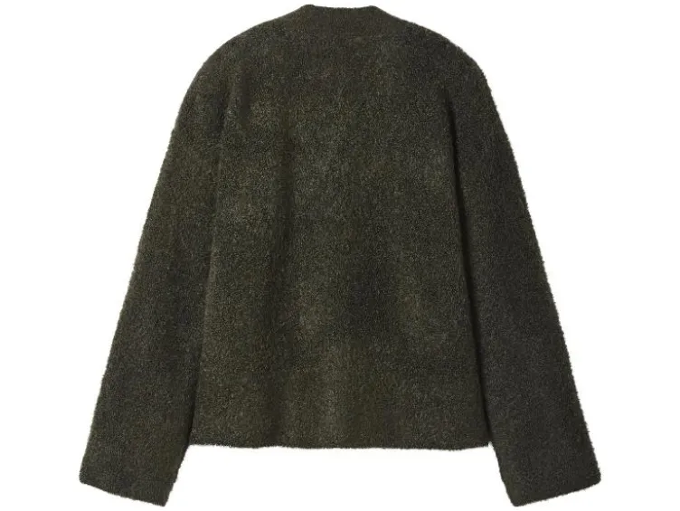 Damen Bouclé-Strickcardigan