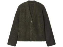 Damen Bouclé-Strickcardigan