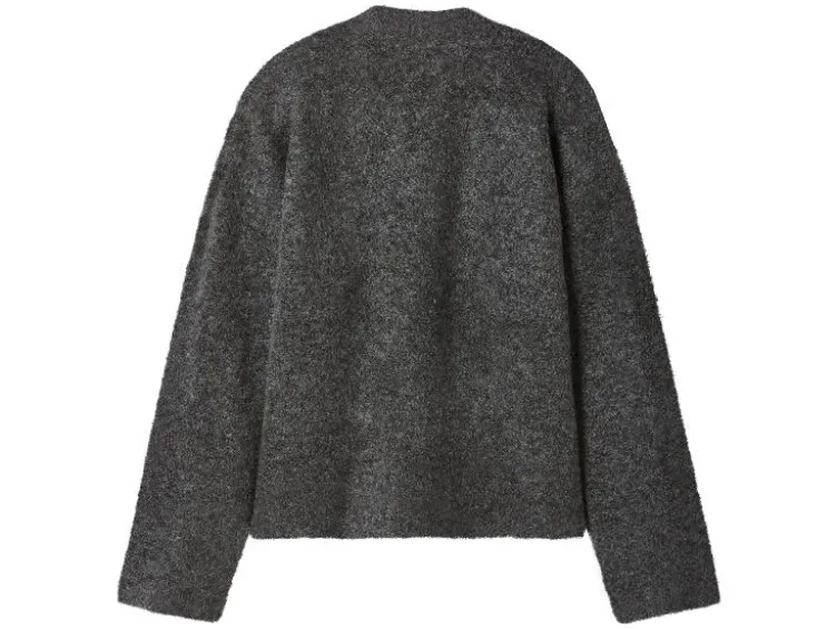 Damen Bouclé-Strickcardigan