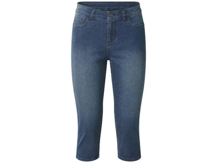 Damen Capri-Jeans, Slim Fit