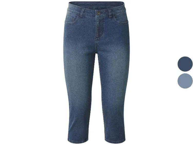 Damen Capri-Jeans, Slim Fit