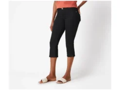Damen Capri-Jeans, Super Skinny, normale Leibhöhe