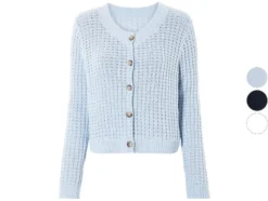 Damen Cardigan, aus weichem Lochstrick