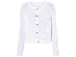 Damen Cardigan, aus weichem Lochstrick