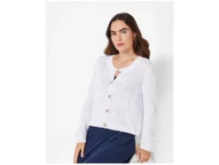 Damen Cardigan, aus weichem Lochstrick
