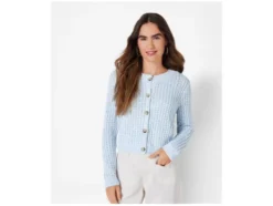 Damen Cardigan, aus weichem Lochstrick
