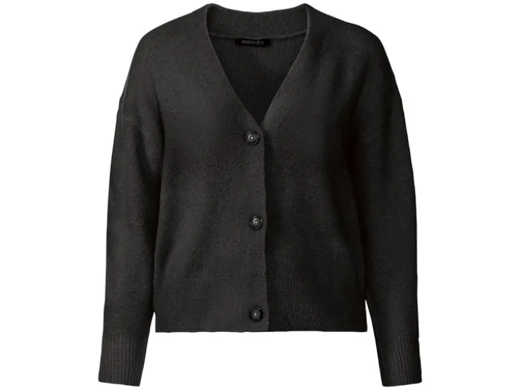 Damen Cardigan, leger geschnitten, mit V-Ausschnitt