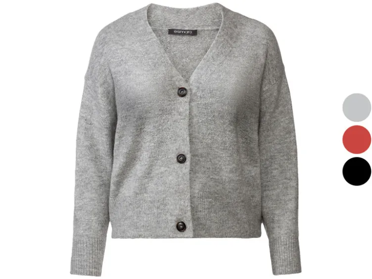 Damen Cardigan, leger geschnitten, mit V-Ausschnitt