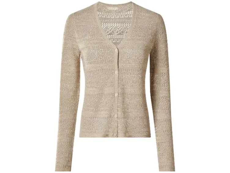 Damen Cardigan mit Leinen