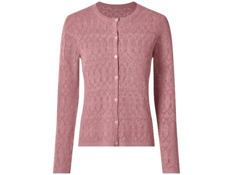 Damen Cardigan mit Leinen