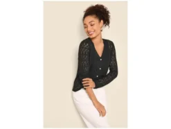 Damen Cardigan mit Leinen