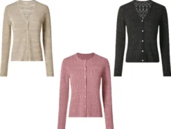 Damen Cardigan mit Leinen