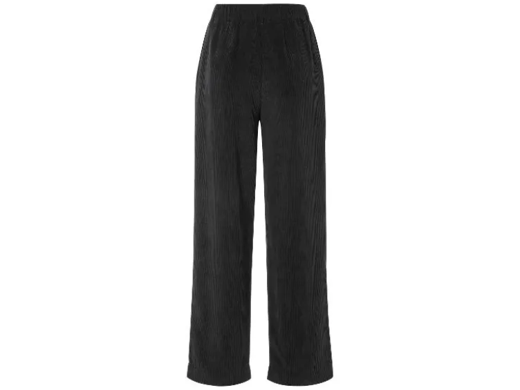 Damen Cordhose, weit und gerade geschnitten