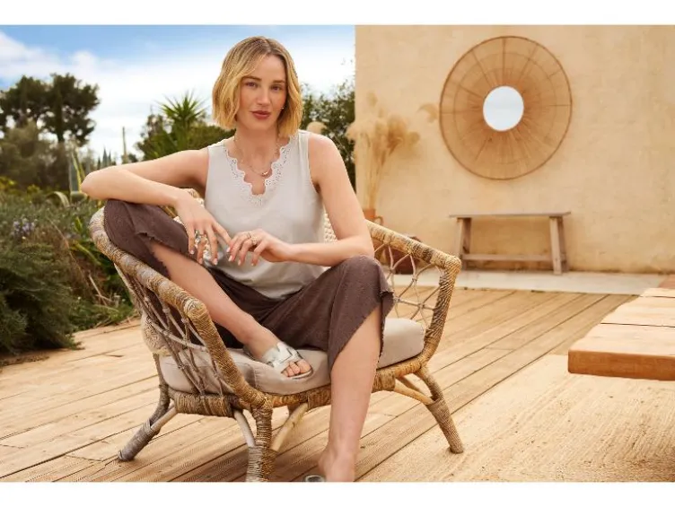 Damen Culotte, in modischer Crinkle-Qualität