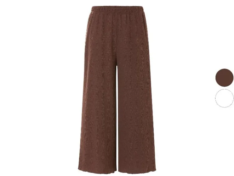 Damen Culotte, in modischer Crinkle-Qualität