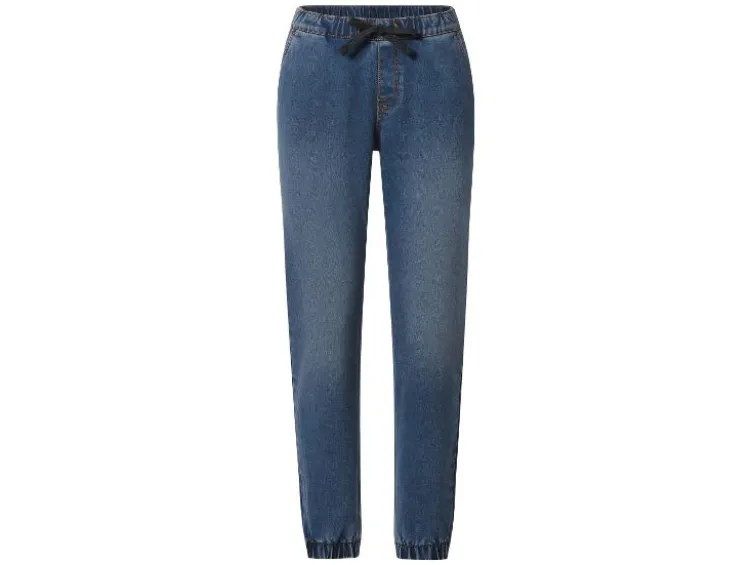 Damen Denim-Joggers, normale Leibhöhe