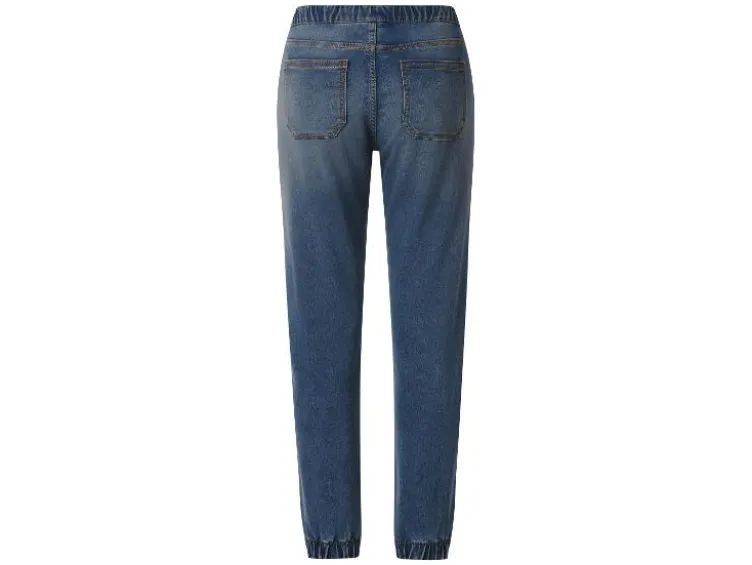 Damen Denim-Joggers, normale Leibhöhe