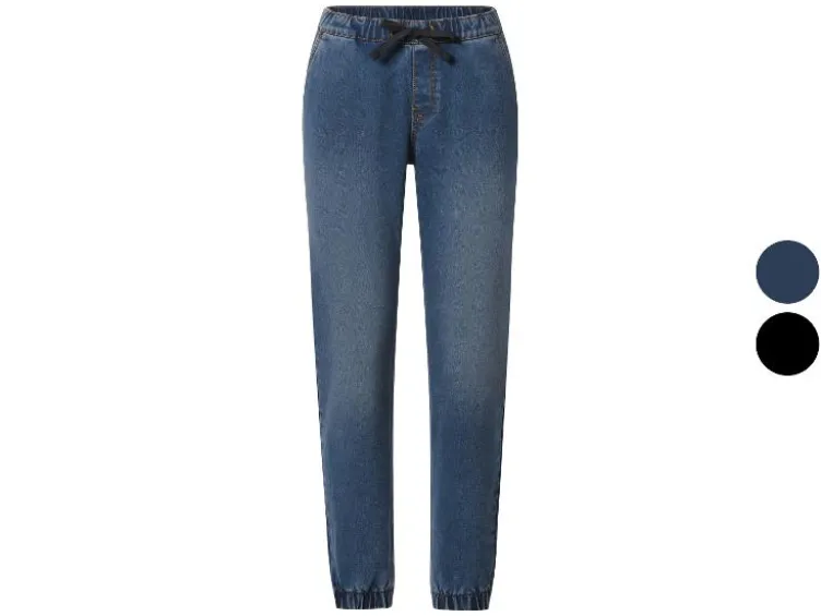 Damen Denim-Joggers, normale Leibhöhe