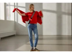 Damen Denim-Joggers, normale Leibhöhe