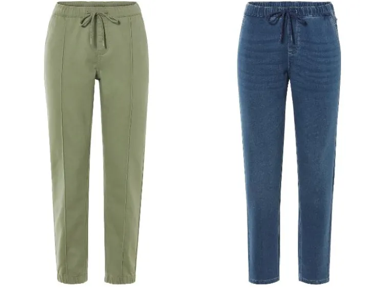 Damen Denim-Joggers, Relaxed Fit, normale Leibhöhe