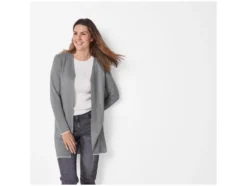 Damen Feinstrick-Cardigan, leger geschnitten