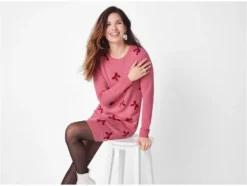 Damen Feinstrickkleid