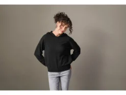 Damen Feinstrickpullover/ Feinstrick-Hoodie, leger geschnitten