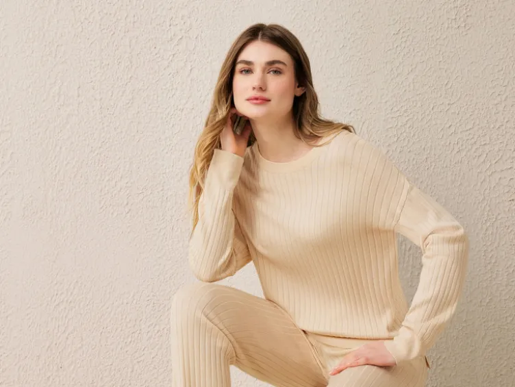 Damen Feinstrick-Pullover mit Viskose