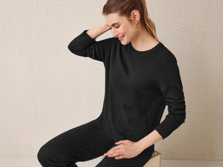 Damen Feinstrick-Pullover mit Viskose