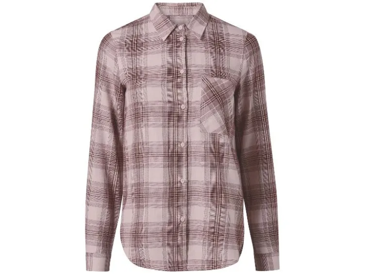 Damen Flanellbluse