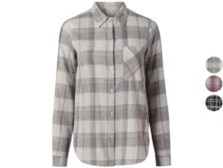Damen Flanellbluse