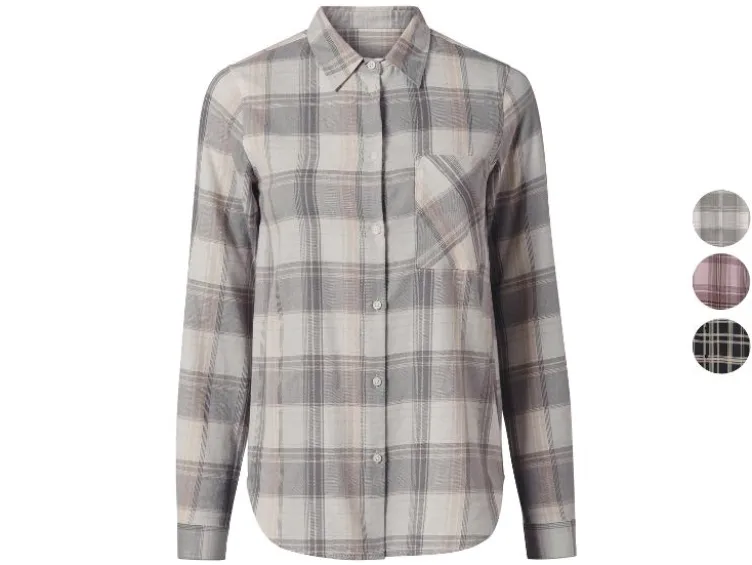 Damen Flanellbluse