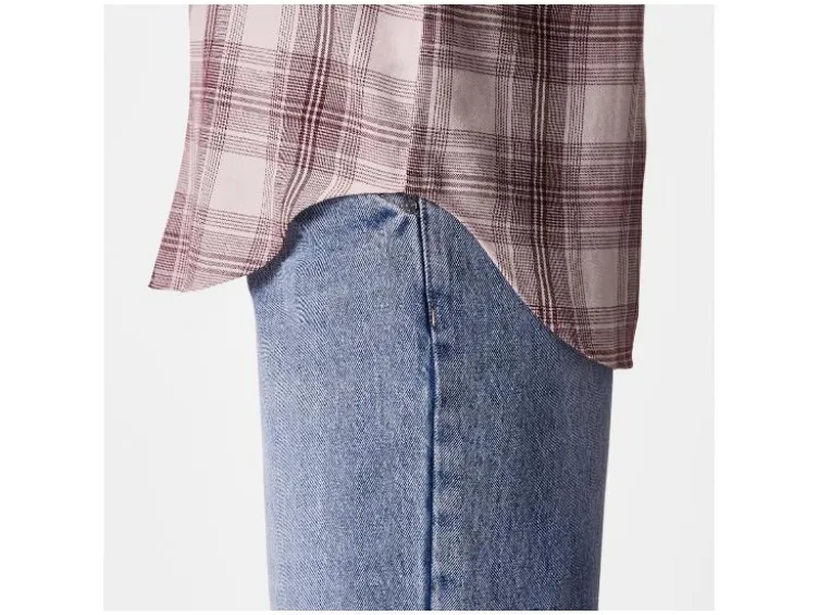 Damen Flanellbluse