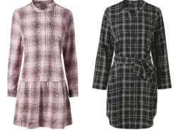 Damen Flanellkleid