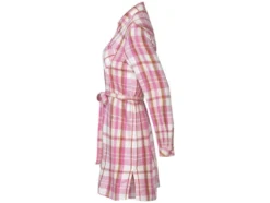 Damen Flanell-Longbluse aus reiner Baumwolle