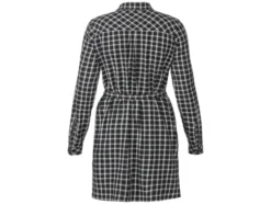 Damen Flanell-Longbluse aus reiner Baumwolle