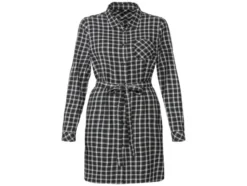 Damen Flanell-Longbluse aus reiner Baumwolle